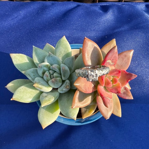 *SOLD* ANTIQUE "FIRST LADY 18K WHITE GOLD DIAMOND - Picture 2 of 6